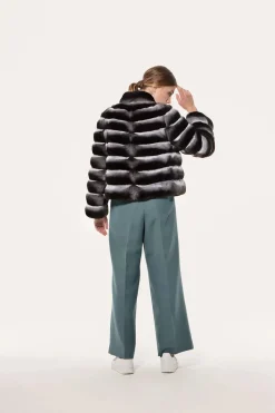 Short chinchilla jacket