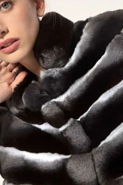 Short chinchilla jacket