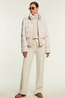 Short mink coat womens
