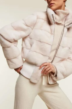 Short mink coat womens