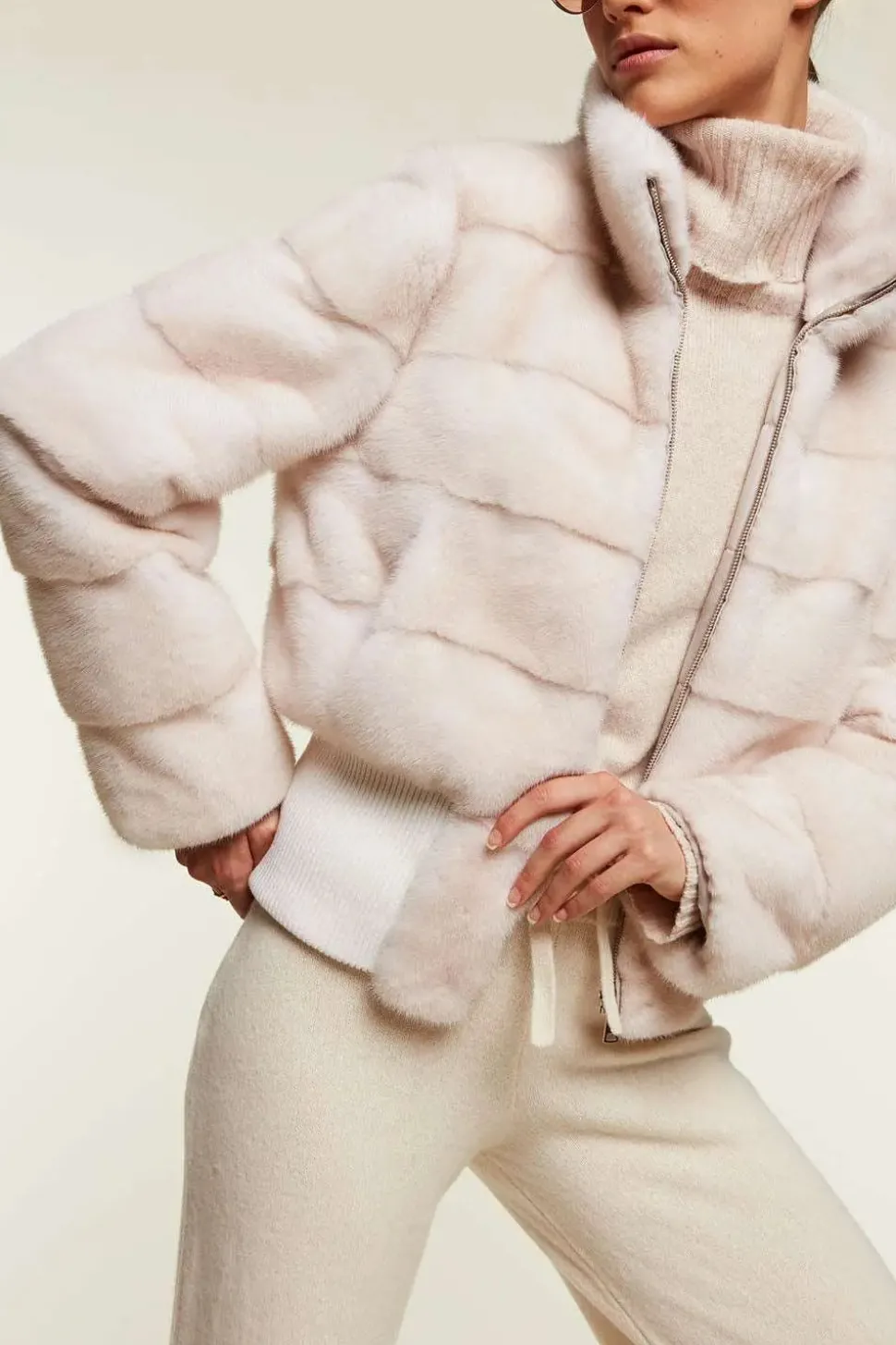 Short mink coat womens