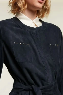 Suede jacket womens