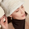 White mink hat