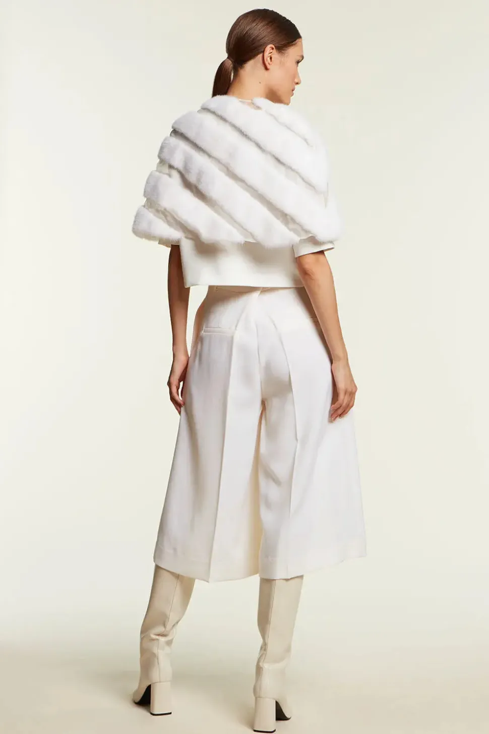 White mink stole