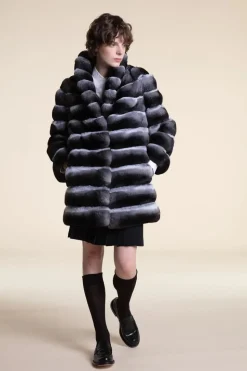 Women chinchilla coat