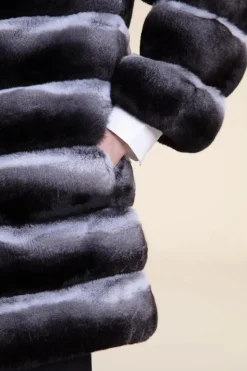 Women chinchilla coat