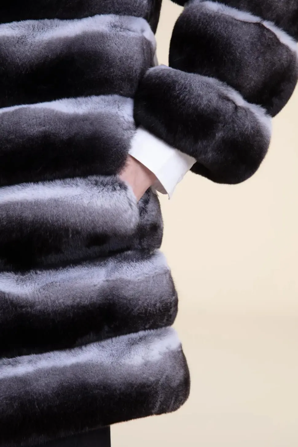 Women chinchilla coat