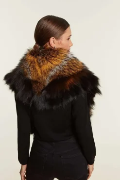 Womens fox shawl