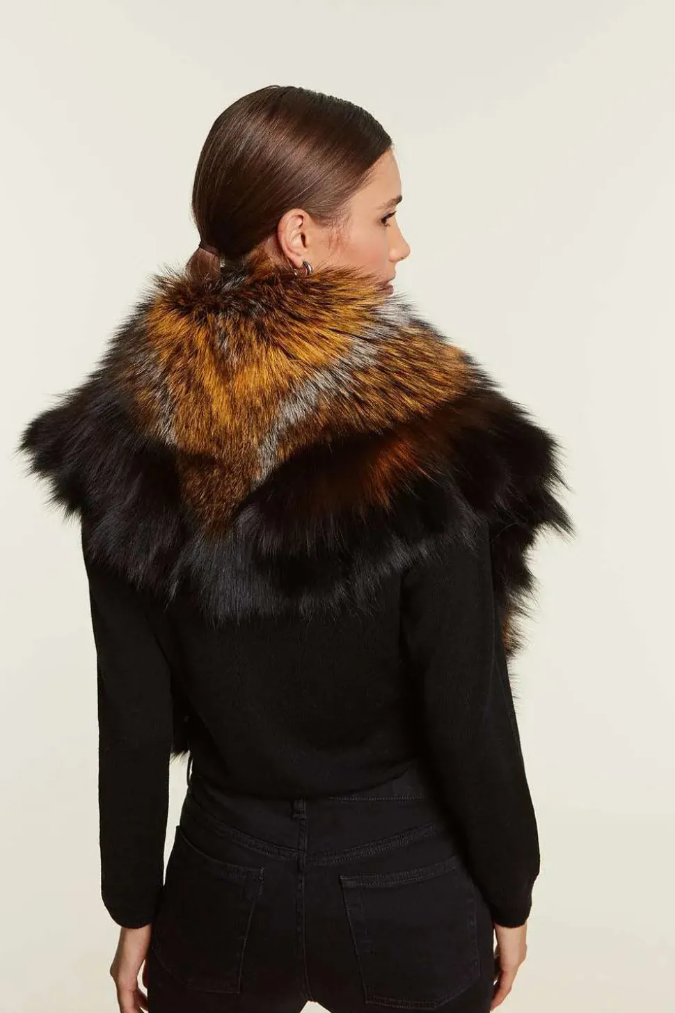 Womens fox shawl